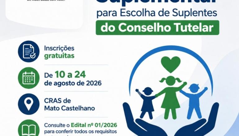 PROCESSO SUPLEMENTAR PARA ESCOLHA DE SUPLENTES DO CONSELHO TUTELAR